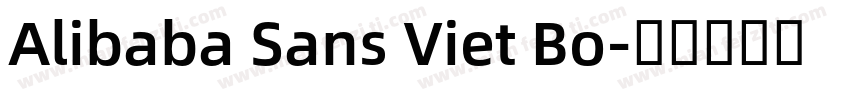 Alibaba Sans Viet Bo字体转换